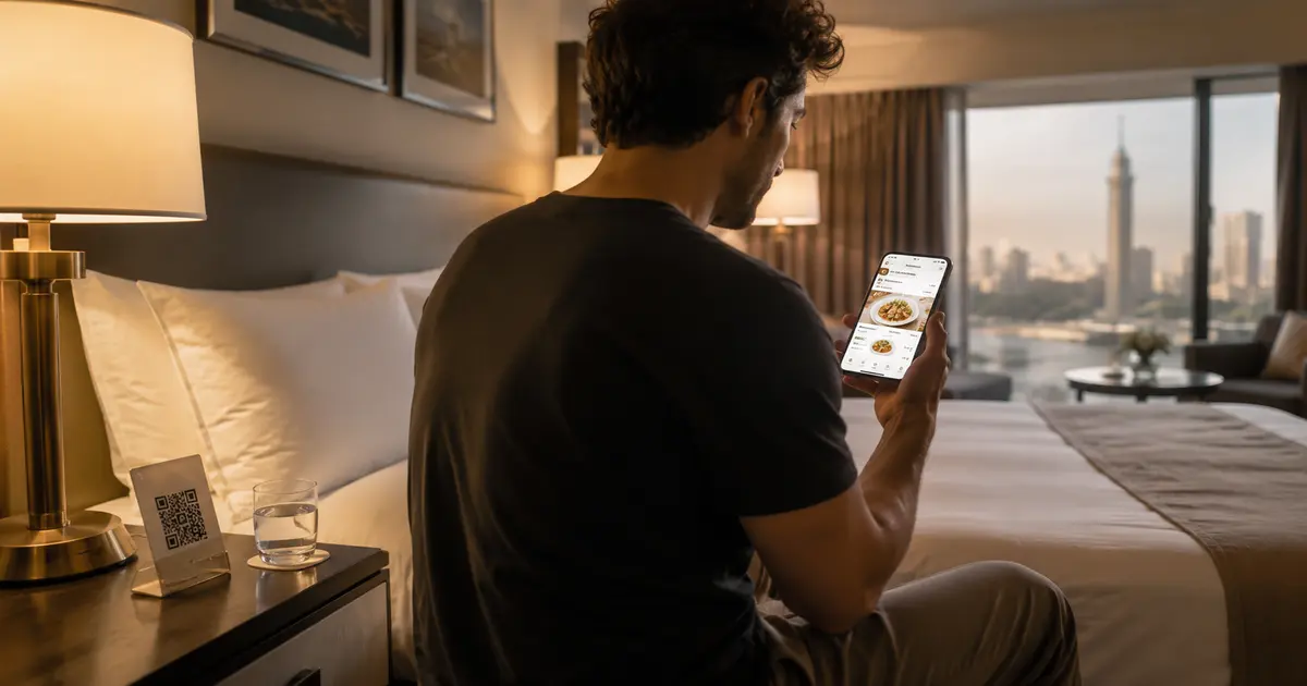 منيو QR للفنادق: تجربة ضيف أفضل وتكلفة طباعة أقل