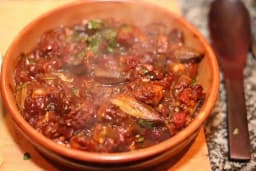 طاجن بامية لحم ضاني