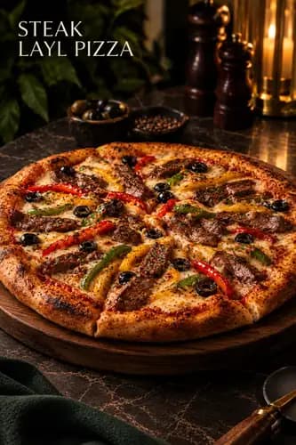 Layl Steak Pizza